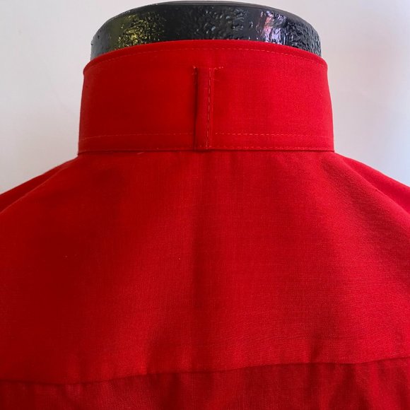 NEW Red Wing-Collar with Pleated Front Tuxedo Shirt  (Sizes S to 3XL) Valentine - Picture 6 of 9
